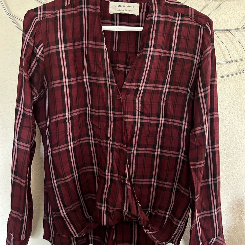 Red plaid shirt